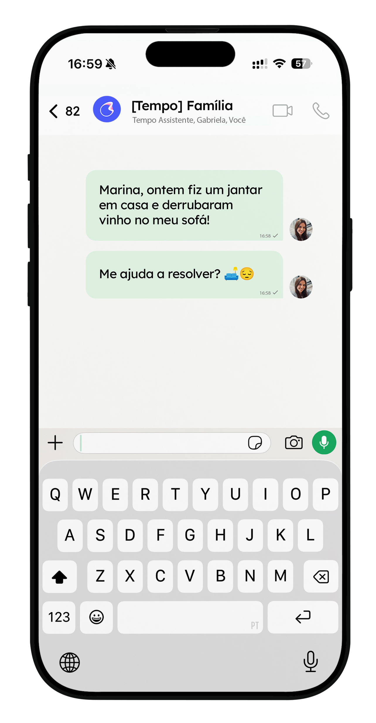 Você envia o pedido pelo WhatsApp
